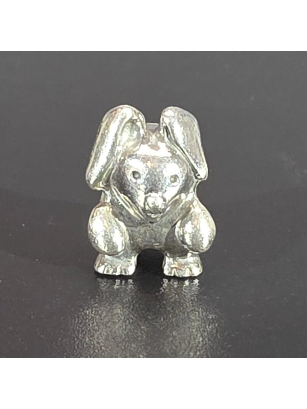 Pandora (ALE) Floppy Ear Bunny Rabbit 925 Sterling Silver Charm Bead Slide